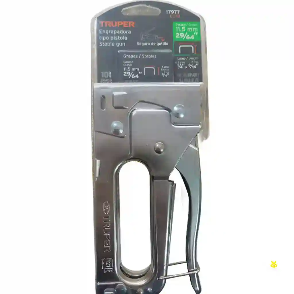 Engrapadora Tipo Pistola Truper ET-19 para Trabajo Ligero – Resistente y Segura