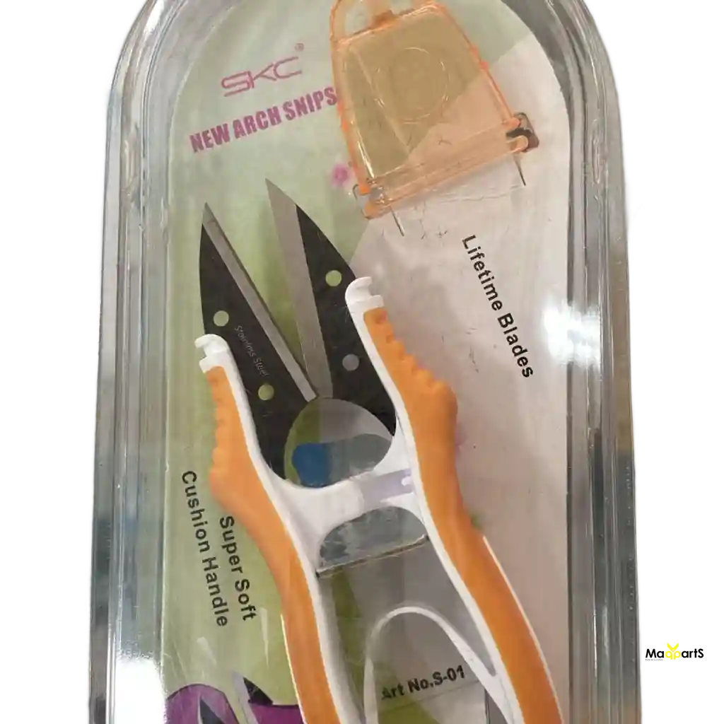 Tijera Cortahilos SKC S-01 – Mango Ergonómico y Punta Ultra Fina