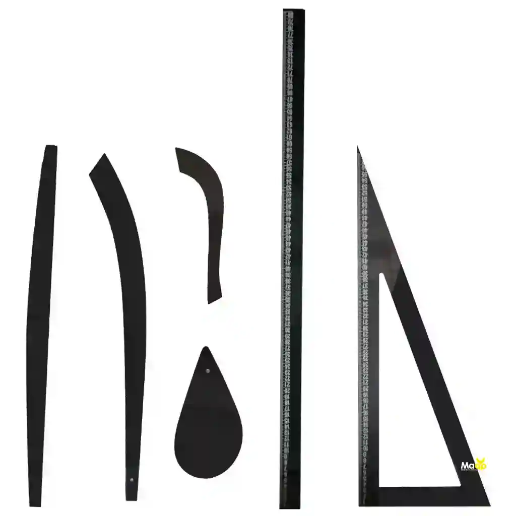 Kit De Reglas Para Modistería En Acrílico Grande